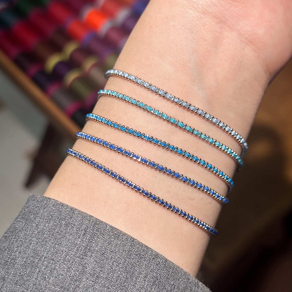 HOUHOU本命年18K法国小红绳编制珠珠手链女情侣款幸运手绳送礼物