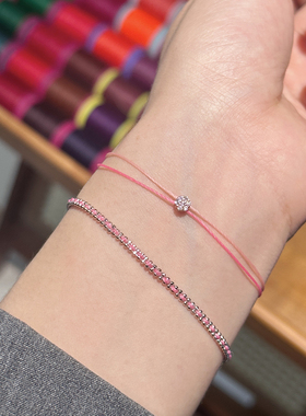 巴黎红绳illusion粉色全绳双绳