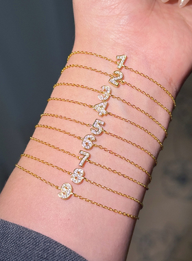 法国转运小红绳手链幸运数字