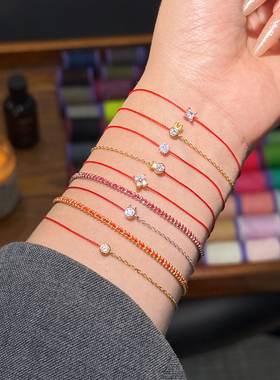 法国转运小红绳手链本命年礼物