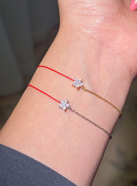 本命年星星小红绳女转运红绳手链