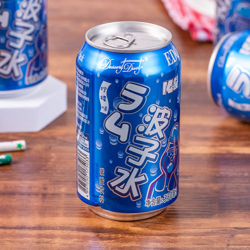 EDOPack一片柠檬乳酸菌汽泡水柠檬味波子水碳酸饮料饮品330ml*6罐 - 图2
