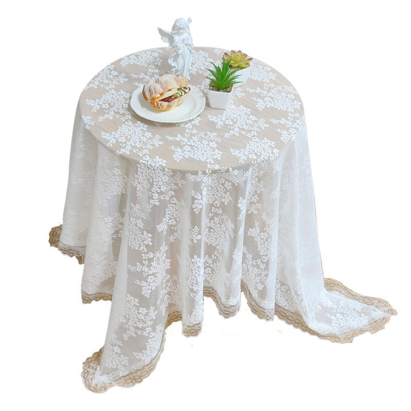 法式蕾丝桌布梦幻盖巾复古洛可可茶几圆桌长方形台布田园ins防尘,淘宝优惠券,粉丝福利购,淘宝优惠卷