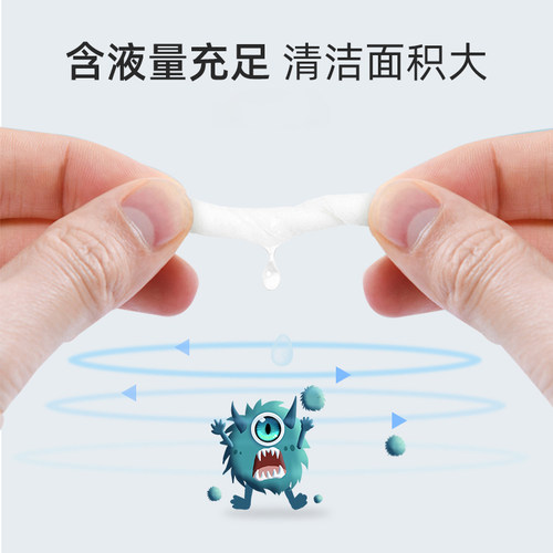 200片洁之良品酒精棉片一次性75度湿巾清洁护理伤口手机纸巾 - 图2