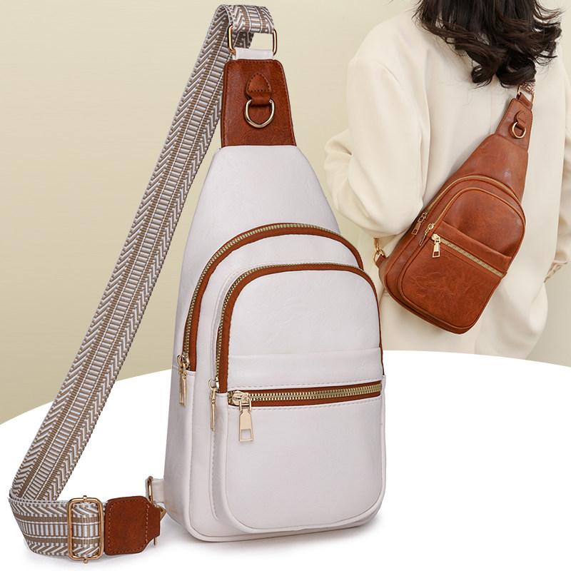 真皮牛皮女包胸包斜挎包2024新款单肩包胸前包斜肩包休闲潮手机包,淘宝优惠券,粉丝福利购,淘宝优惠卷