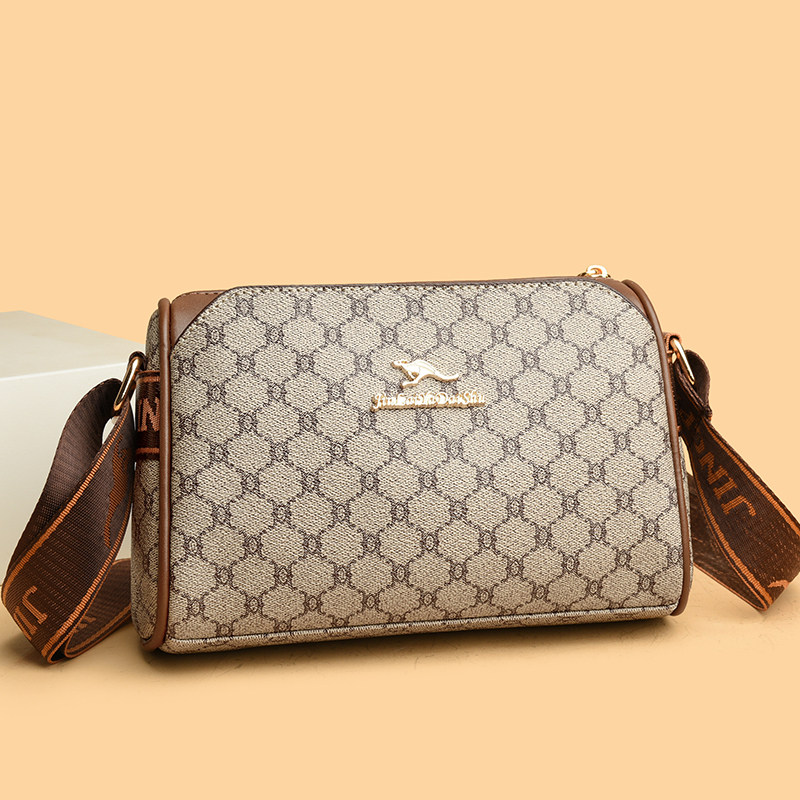 品牌真皮牛皮女包2025新款单肩斜跨手提包送妈妈婆婆包印花小方包,淘宝优惠券,粉丝福利购,淘宝优惠卷