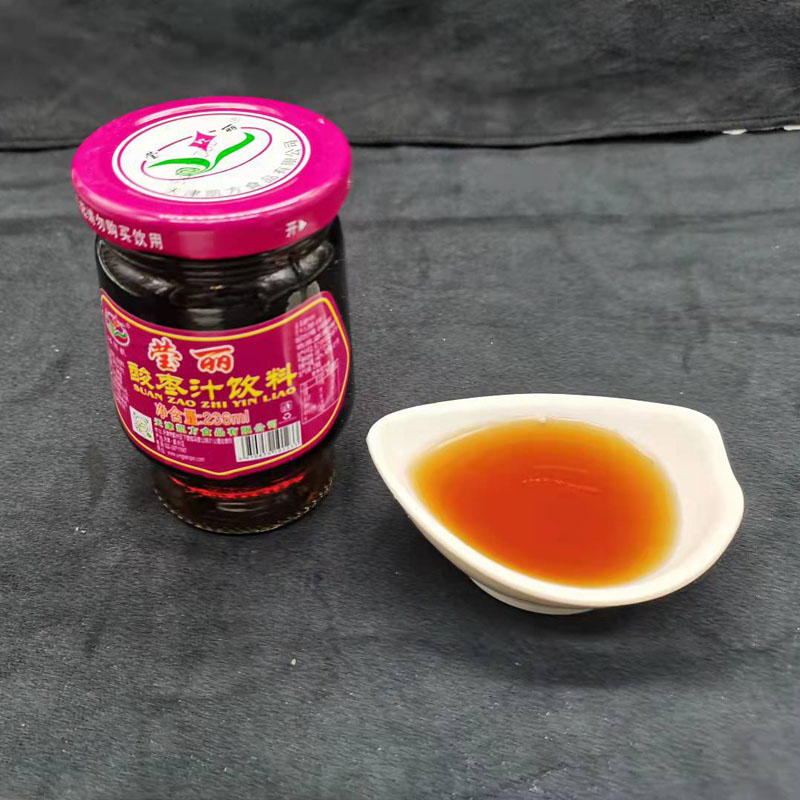 蓟县莹丽 酸枣汁饮料整玻璃瓶天津北京河北包邮236ml/瓶 整箱15瓶 - 图2