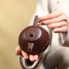 Authentic Yixing Lu Weiping purple clay pot original ore stale purple clay gentleman lotus shadow pot high-end teapot tea set gift