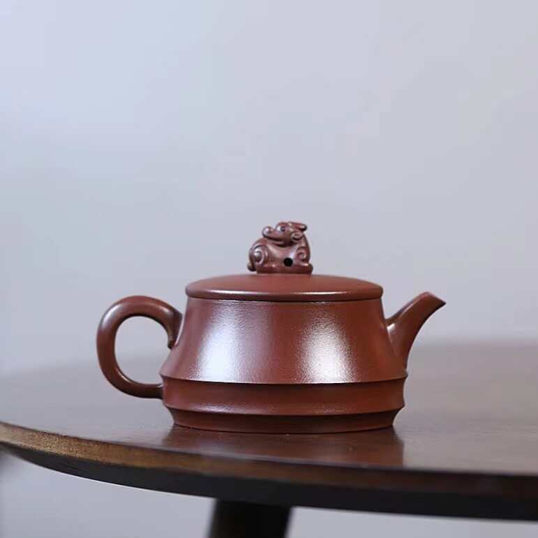 Authentic Yixing purple clay pot ore old purple clay Longquan step by step high pot high-end kung fu teapot tea set gift