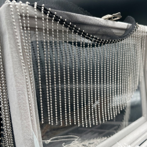 流苏铜链条珠子手工钉珠花边辅料DIY服装箱包鞋帽流苏边装饰配件 - 图3