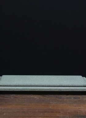 青石案台双层底座中式简约家居客厅桌面茶桌禅房装饰摆件