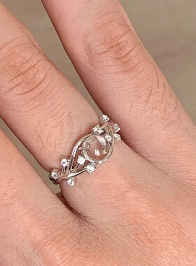 韩系脉络碎钻缠绕清透感冰透蛋面