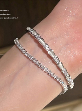 灵蛇形蛇骨手镯闪钻质感手链配饰