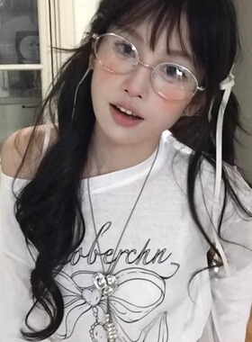 甜酷辣妹y2k爱心吊坠长款项链女