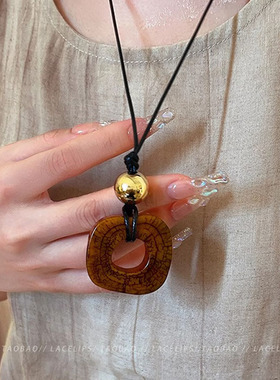 骆驼骨金珠长款项链女链颈链配饰