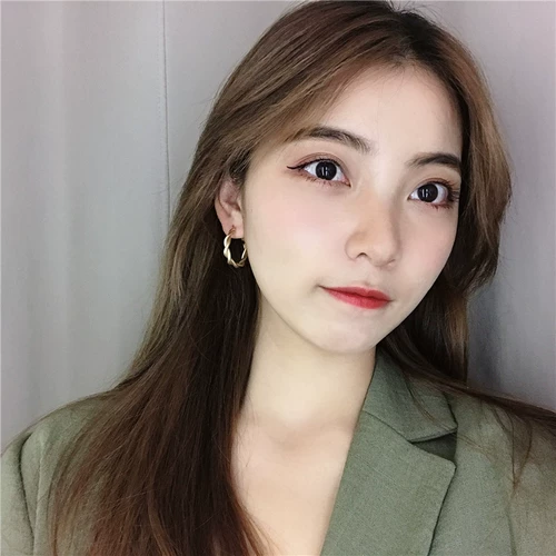 Серебряная игла, универсальные металлические серьги с косичкой, серебро 925 пробы, простой и элегантный дизайн, популярно в интернете