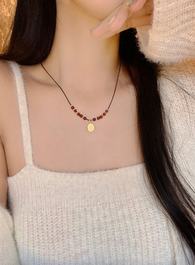 新中式可调节项链毛衣链