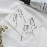 Серьги, цепь с кисточками, клипсы, популярно в интернете, в стиле панк