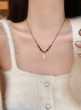 心想事成项链可调节抽拉毛衣链