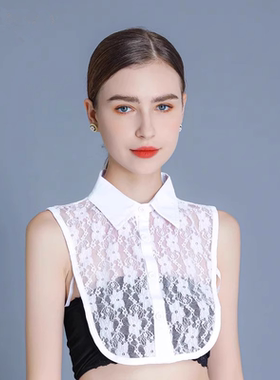 蕾丝百搭假领子女大码假领子女
