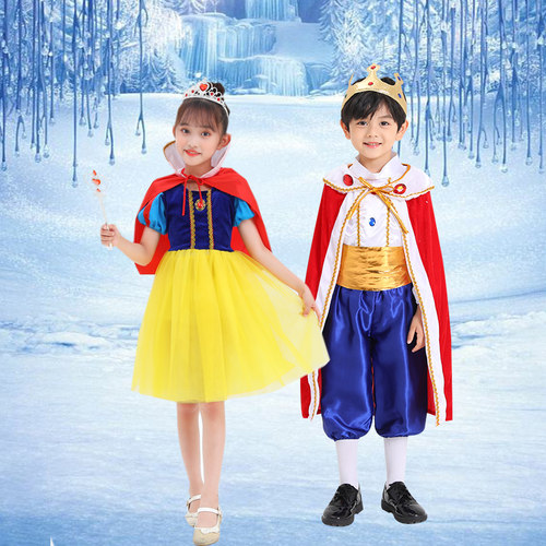 王子服装 儿童万圣节国王cosplay装扮化妆舞会服装白雪公主演出服 - 图0