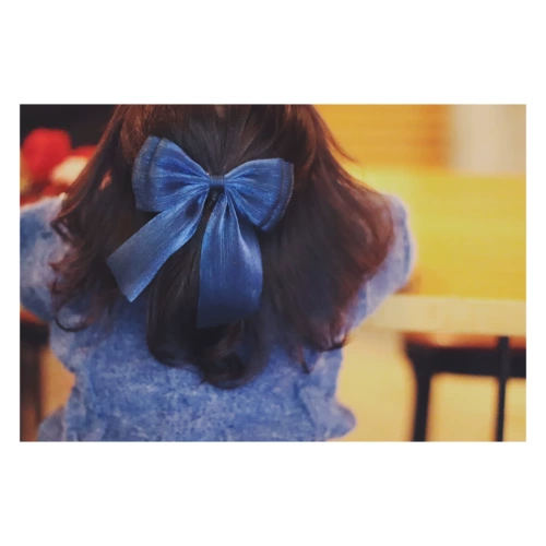 Импортная заколка для волос с бантиком, аксессуар для волос для принцессы, в корейском стиле