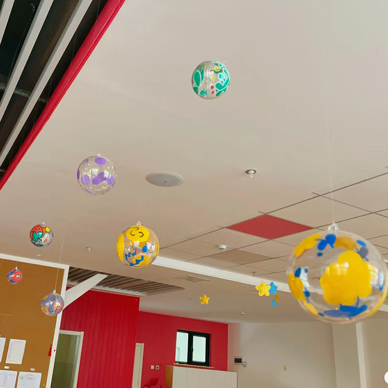 亚克力球透明球空心球塑料球圣诞节装饰圆球幼儿园环创材料吊球 - 图3
