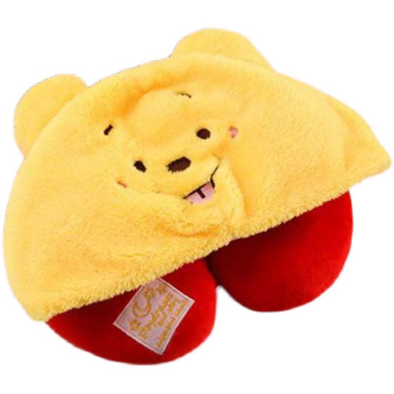 少女心可爱卡通史迪小熊连帽U型护颈枕午睡枕头旅行飞机带帽子u枕,淘宝优惠券,粉丝福利购,淘宝优惠卷