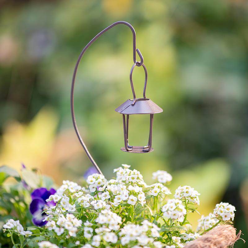 趣味迷你铁艺小路灯花插花园杂货多肉盆栽摆件花卉装饰亮灯插件,淘宝优惠券,粉丝福利购,淘宝优惠卷