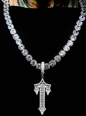 Mr.Bling混镶方钻TRAPSTAR吊坠