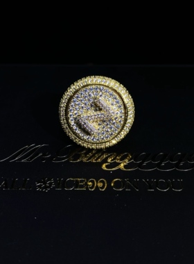 Mr.Bling定制可旋转字母数字戒指