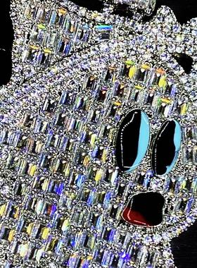 Mr.Bling情侣混合镶嵌小幽灵吊坠