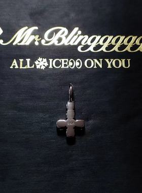 Mr.Bling洗澡可戴纯银十字架吊坠