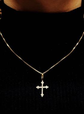 Mr.Bling纯银小号十字架情侣吊坠