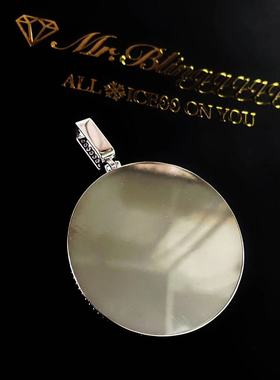 Mr.Blingggggg欧美嘻哈珠宝 私人定制火影忍者写轮眼旋转圆盘吊坠