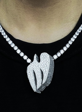 Mr.BlingKanye同款飞燕网球项链