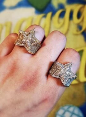 Mr.Bling马思唯同款星星满钻戒指