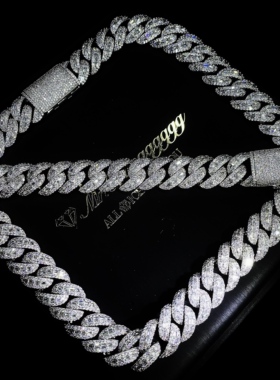 Mr.Bling重工20mm混合镶嵌古巴链