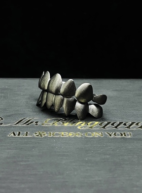 Mr.Bling定制磨砂黑Grillz牙套