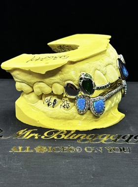 Mr.Bling莫桑石珐琅欧泊彩Grillz