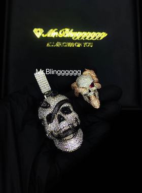 情侣铜合金欧美lilbaby戒指超闪