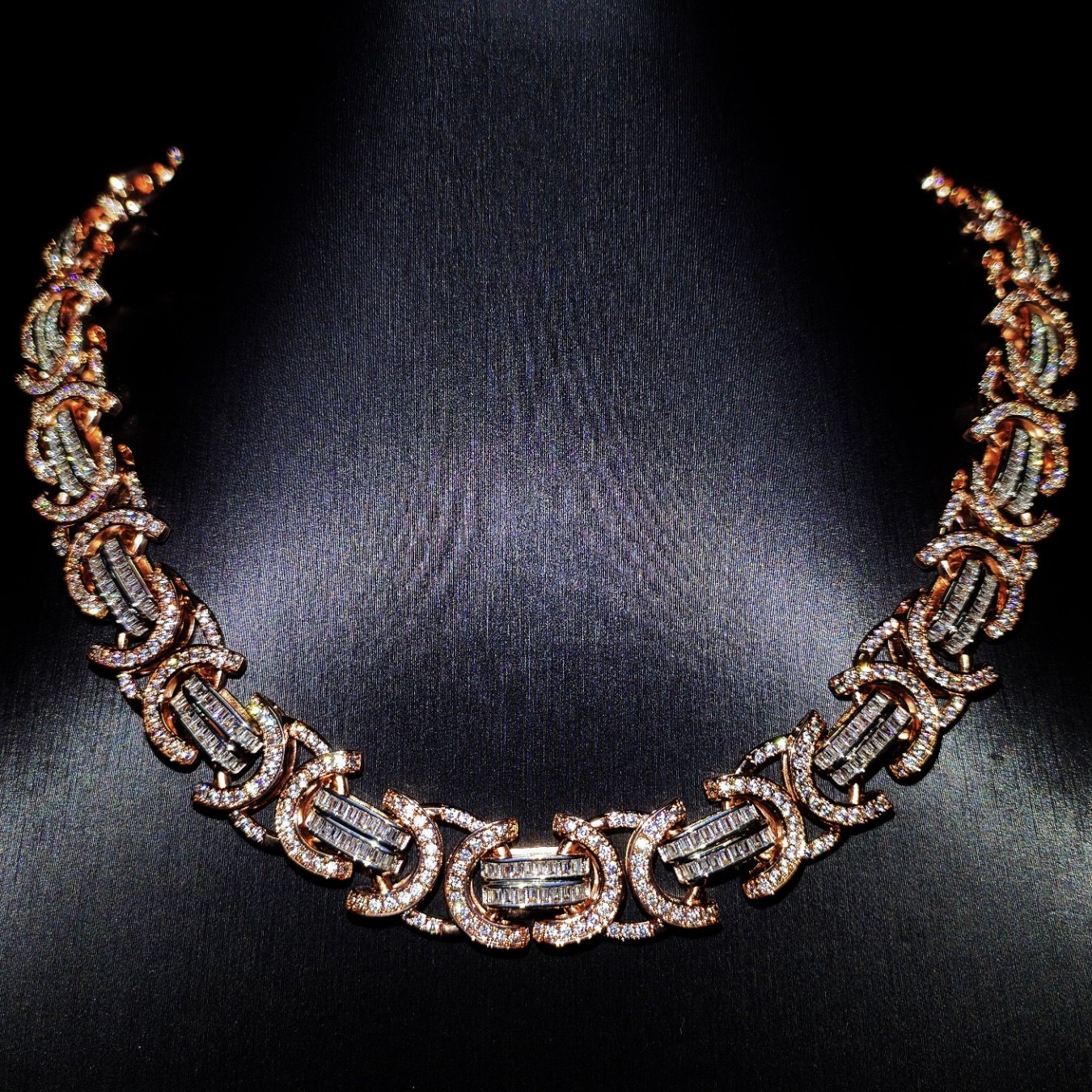 Mr.Blingggggg European and American hip-hop jewelry dababy's same style full diamond mixed inlaid mixed color Byzantine chain