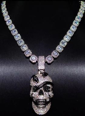 Mr.Bling毒蛇骷髅头嘻哈满钻吊坠