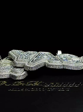 Mr.Bling定制大号混镶字母吊坠