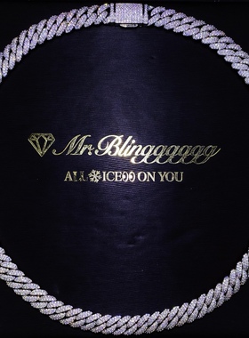 Mr.Bling男女通用10mm满钻古巴链