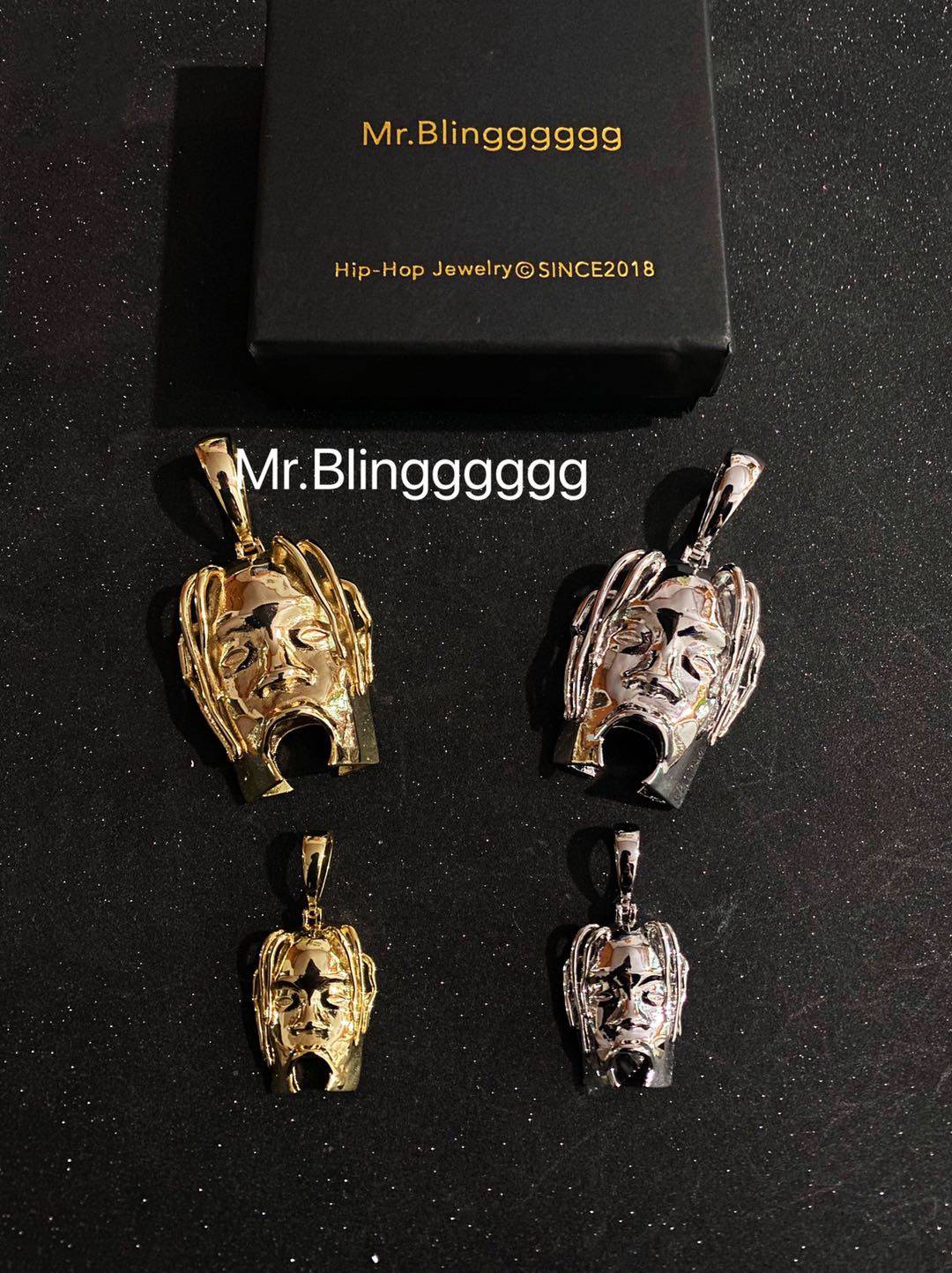 Mr.Blingggggg European and American hip-hop jewelry Travis ScottASTROWORLD pendant diamond-free necklace