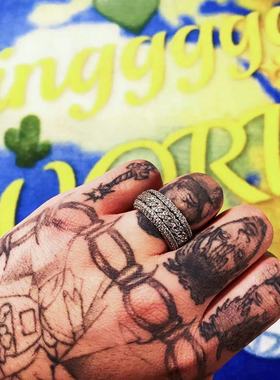 Mr.Bling可旋转满钻男女款戒指