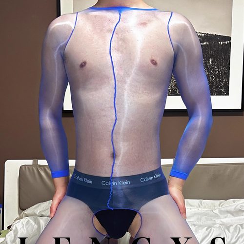 【热销款】LENGXS冷先森极光0D连体免脱丝袜超薄油光丝滑紧身衣 - 图0