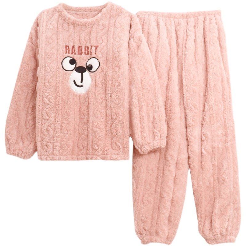 冬季珊瑚绒睡衣女士可爱加厚加绒套装保暖甜美法兰绒秋冬天家居服,淘宝优惠券,粉丝福利购,淘宝优惠卷