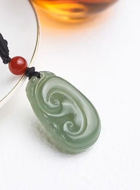 玉阅珠宝男女和田玉天然吊坠